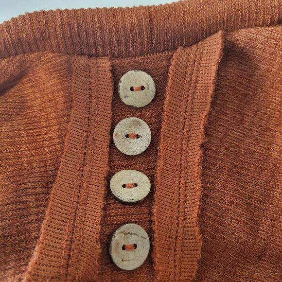 NEW POL Oversized Small Orange Sweater Multi Colored Striped Long Sleeves BOHO - Picture 10 of 14